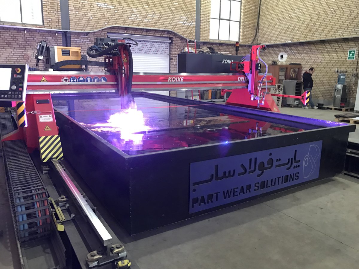 برش پلاسما در کارگاه